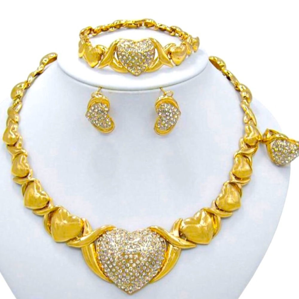 18kt gold filled set -4 piece